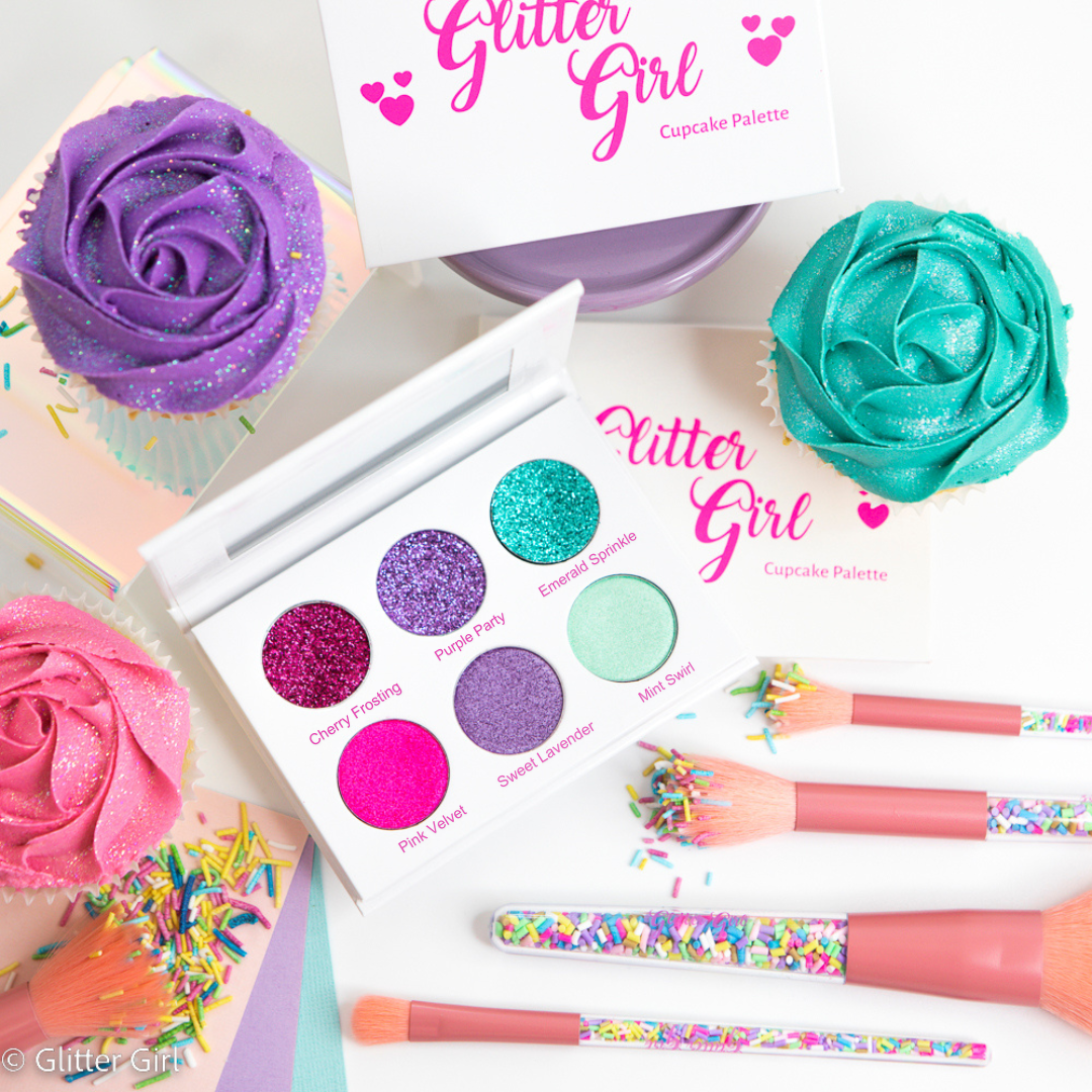 Glitter Girl cupcake mini palette