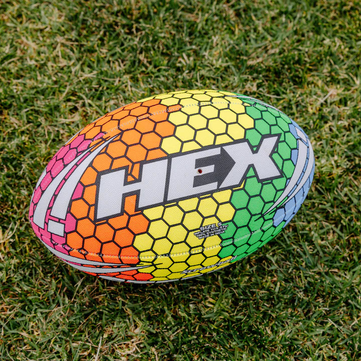 Screwball Hex Rainbow Football