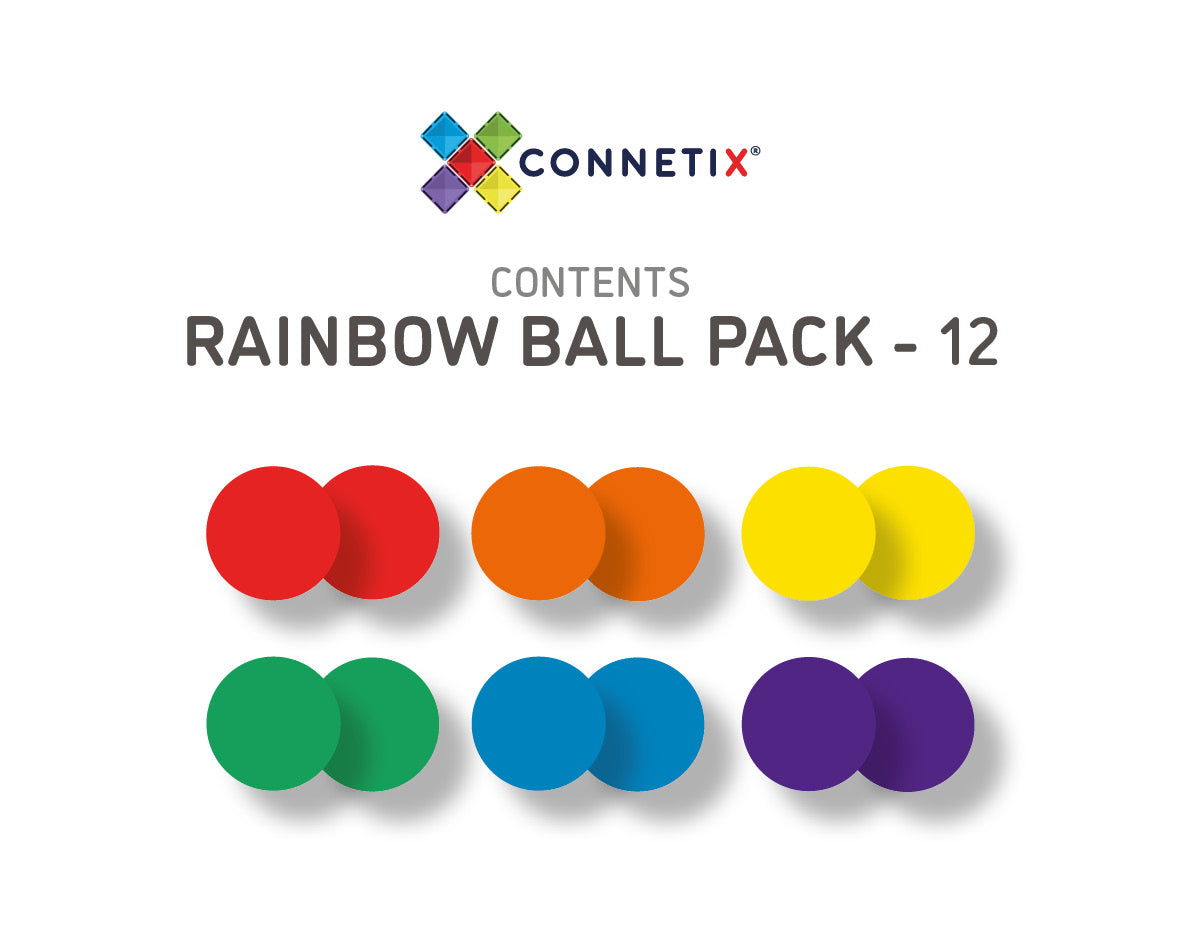 12 Piece Replacement Ball Pack- Rainbow