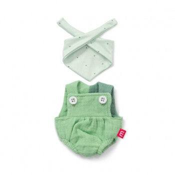 Miniland Clothing Forest overalls and headscarf (21 cm Doll)