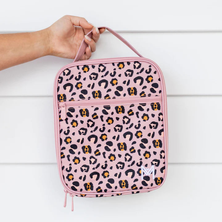MontiiCo Large Insulated Lunch Bag - Leopard