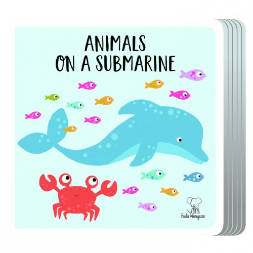 Sassi Travel Giant Puzzle and Book - Animals On a Submarine, 20 pcs