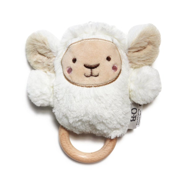 Soft Rattle Toy | White | Lee Lamb