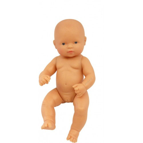 Miniland Doll - Anatomically Correct Baby, Caucasian Girl and Outfit Boxed, 32 cm