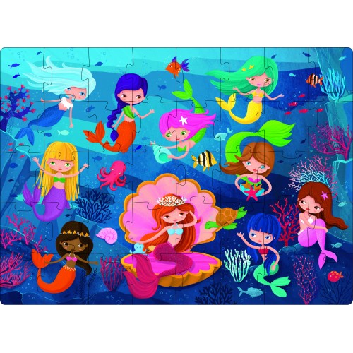 Learn Numbers Mermaids - Puzzle and Book Set