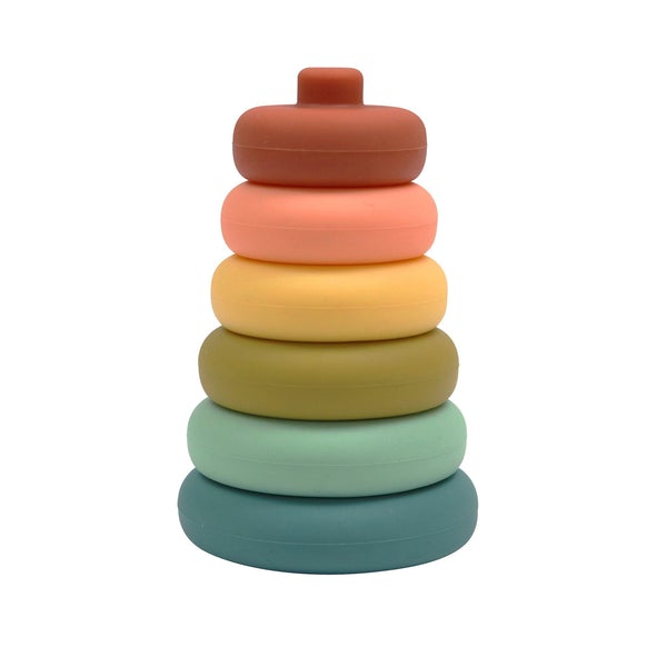 Silicone Stacker Tower - Cherry