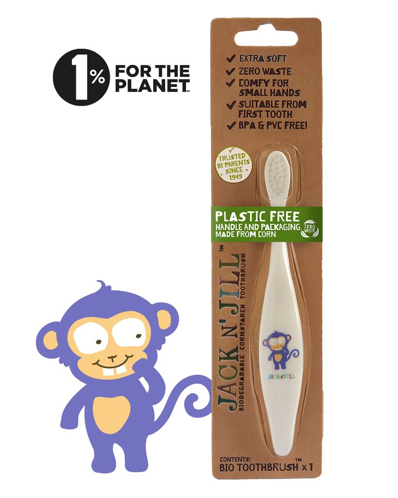 Plastic Free Bio Toothbrush - Monkey