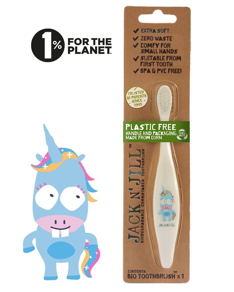 Plastic Free Bio Toothbrush - Unicorn