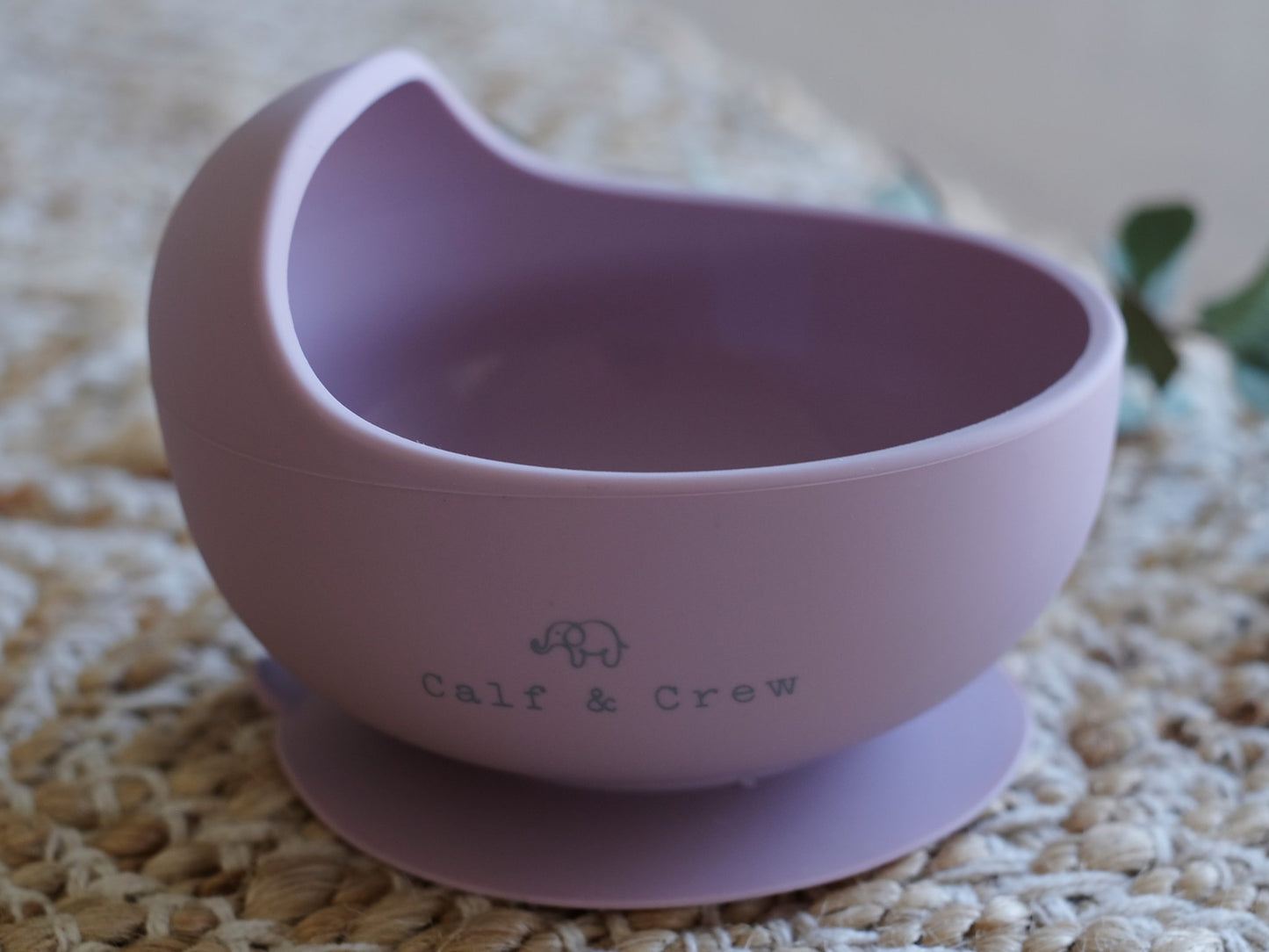 Silicone Suction Bowl + Spoon- Rose