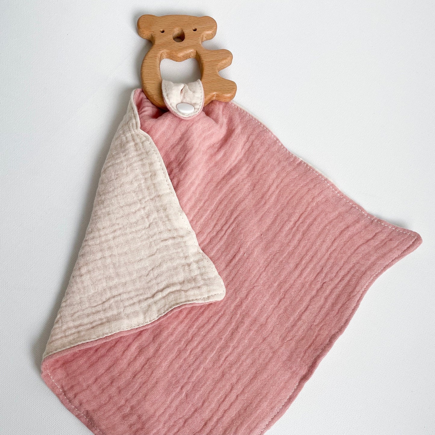 Calf and Crew Teether Cloth's- Pink Koala