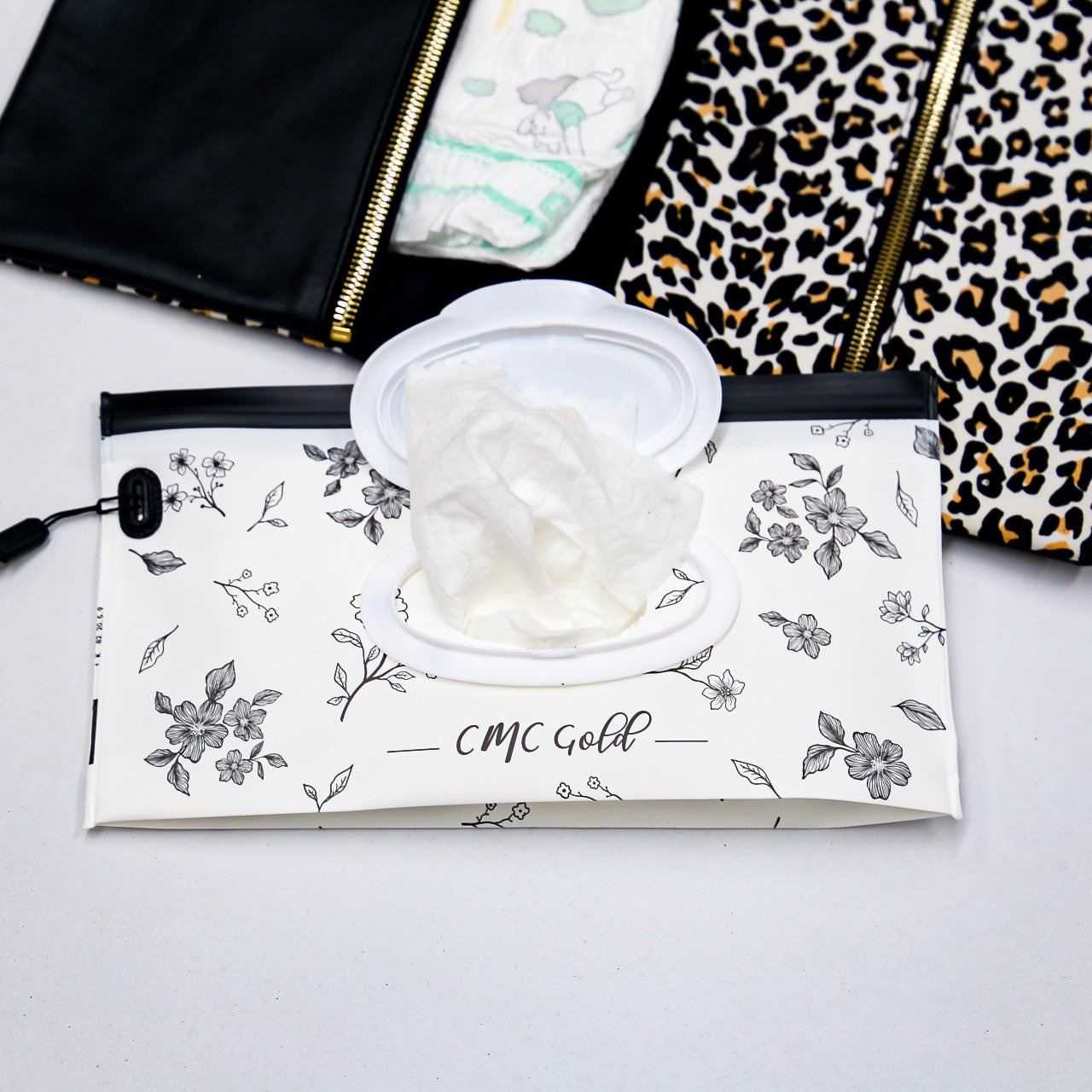 CMC Gold Travel Wipes Case