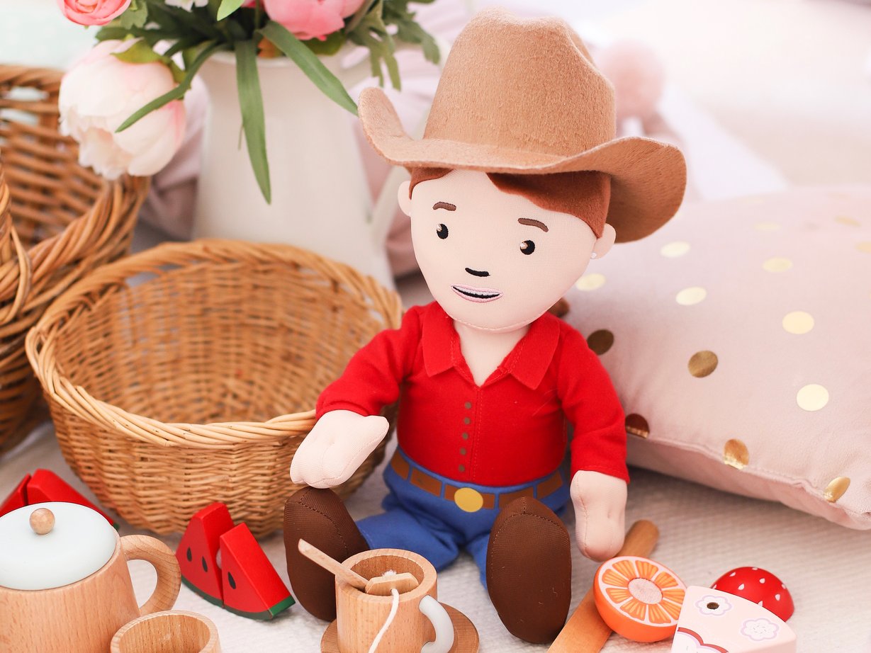 Ruby Farmer Cuddle Doll